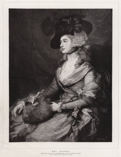 Sra. Siddons de Thomas Gainsborough